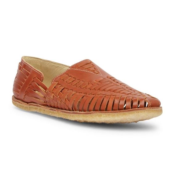 toms cognac leather huarache sandal